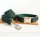 Dog Collar Leash Bow Tie Set