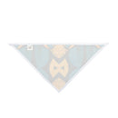 Vibrant Afrocentric Custom Dog Bandana – Blue, Black & Yellow