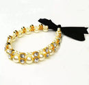 Lovely Pearl Ribbon Dog Necklace
