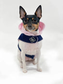 Denim "Love" Harness Vest in Glitter & Foil