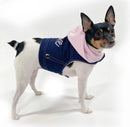 Denim "Love" Harness Vest in Glitter & Foil
