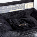 Quilted Vegan Leather Dog Car Seat