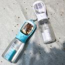 3 in 1 Water Bottle; Food Dispenser; Poop Bag Holder