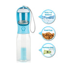 3 in 1 Water Bottle; Food Dispenser; Poop Bag Holder