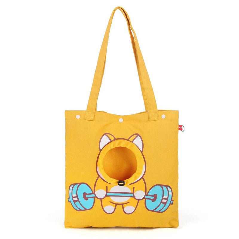 Peek-a-Boo Animal Canvas Shoulder Bag