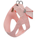 Susan Lanci Designs Pink Bow Step In Dog Harness