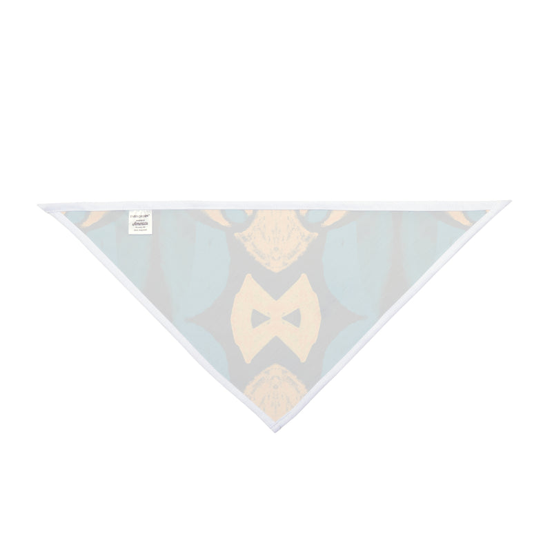 Vibrant Afrocentric Custom Dog Bandana – Blue, Black & Yellow