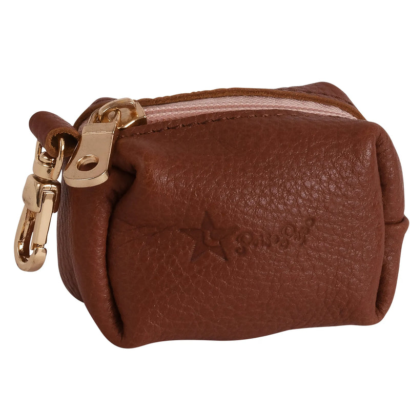 Leather Dog Poop Bag Holder (Various Colors)