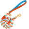Candy Swirl - Rope Leash with Leather Handle