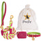Candy Swirl - Rope Leash with Leather Handle