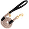 Candy Swirl - Rope Leash with Leather Handle