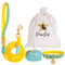 Yellow - Rope Leash with Leather Handle
