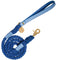 Candy Swirl - Rope Leash with Leather Handle