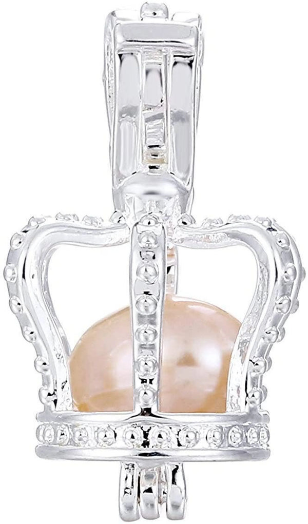 Pearl Crown Pendant - Dog Charm