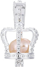 Pearl Crown Pendant - Dog Charm