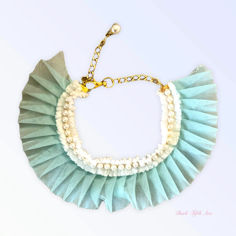 Pearl Neck Ruff Dog Necklace