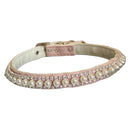 Pretty in Pink Pearl & Rhinestone Dog Collar