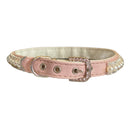 Pretty in Pink Pearl & Rhinestone Dog Collar
