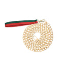 Red and Green Canvas Dog Leash