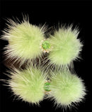 Crystal Pom Pom Dog Barrettes