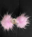 Crystal Pom Pom Dog Barrettes