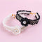 Classic Chic Tweed Flower Dog Collar / Necklace