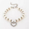 Heart & Pearl Crystal Dog Necklace