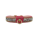 Sparkly Rhinestone Dog Collar with Gold Chain Details