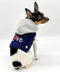 Denim "Love" Harness Vest in Glitter & Foil