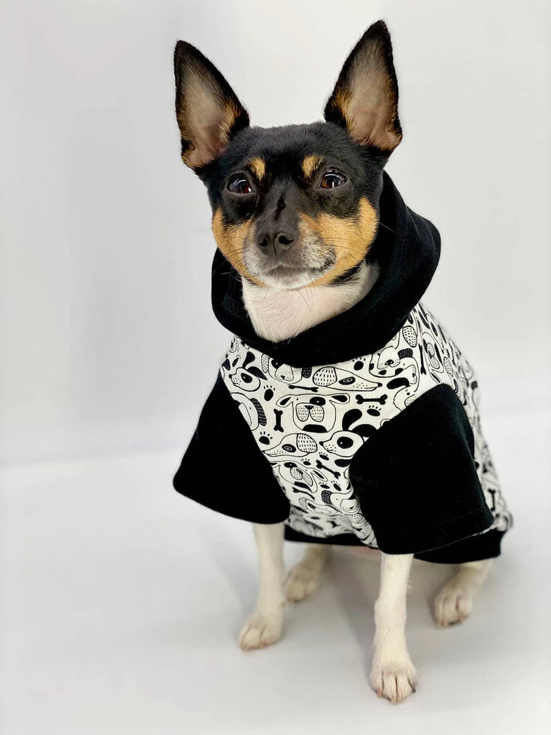 Pup Art Designer Dog Hoodie