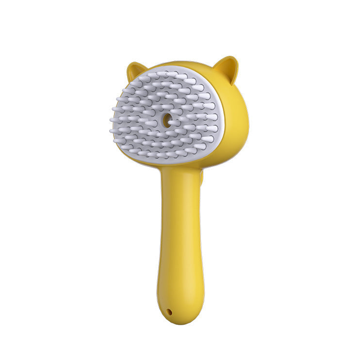 Rechargeable Self-Cleaning Pet Grooming Brush with Mist