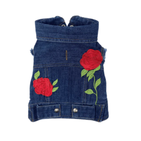 Rose Embroidered Vest
