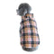 British Plaid Zipper Down Dog Jacket