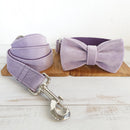 Lavender Leash, Collar & Bow Set – Stylish and Sweet for Your Pup