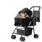 2 In 1 Folding Dog Stroller, Carrier & Car Seat