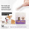 3-in-1 Pet Finger Dental Wipes For Eyes, Ears, Dental Care; Pack Of 50