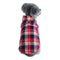 British Plaid Zipper Down Dog Jacket
