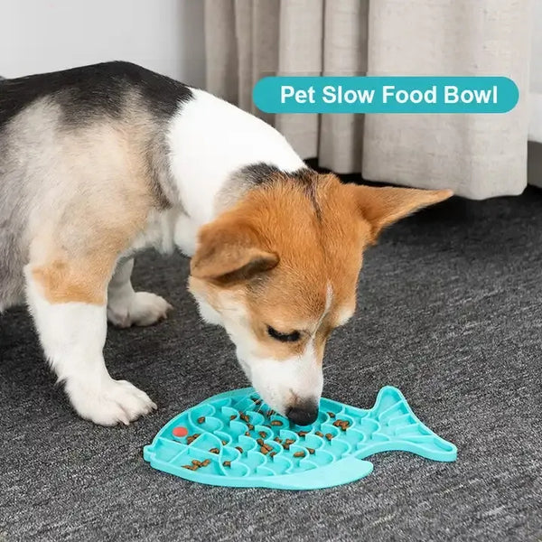 Silicone Lick Mat & Slow Feed Plate for Dogs