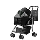 2 In 1 Folding Dog Stroller, Carrier & Car Seat