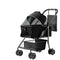 2 In 1 Folding Dog Stroller, Carrier & Car Seat