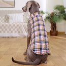 British Plaid Zipper Down Dog Jacket