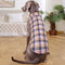 British Plaid Zipper Down Dog Jacket