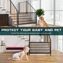 Portable Mesh Safety Gate for Stairs and Doors