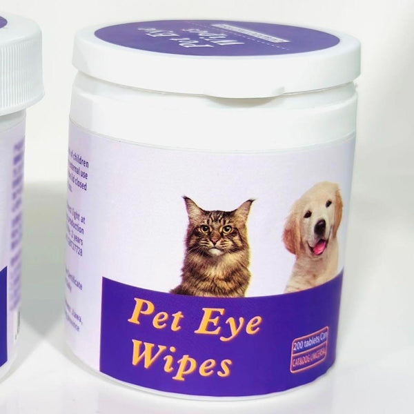 3-in-1 Pet Finger Dental Wipes For Eyes, Ears, Dental Care; Pack Of 50